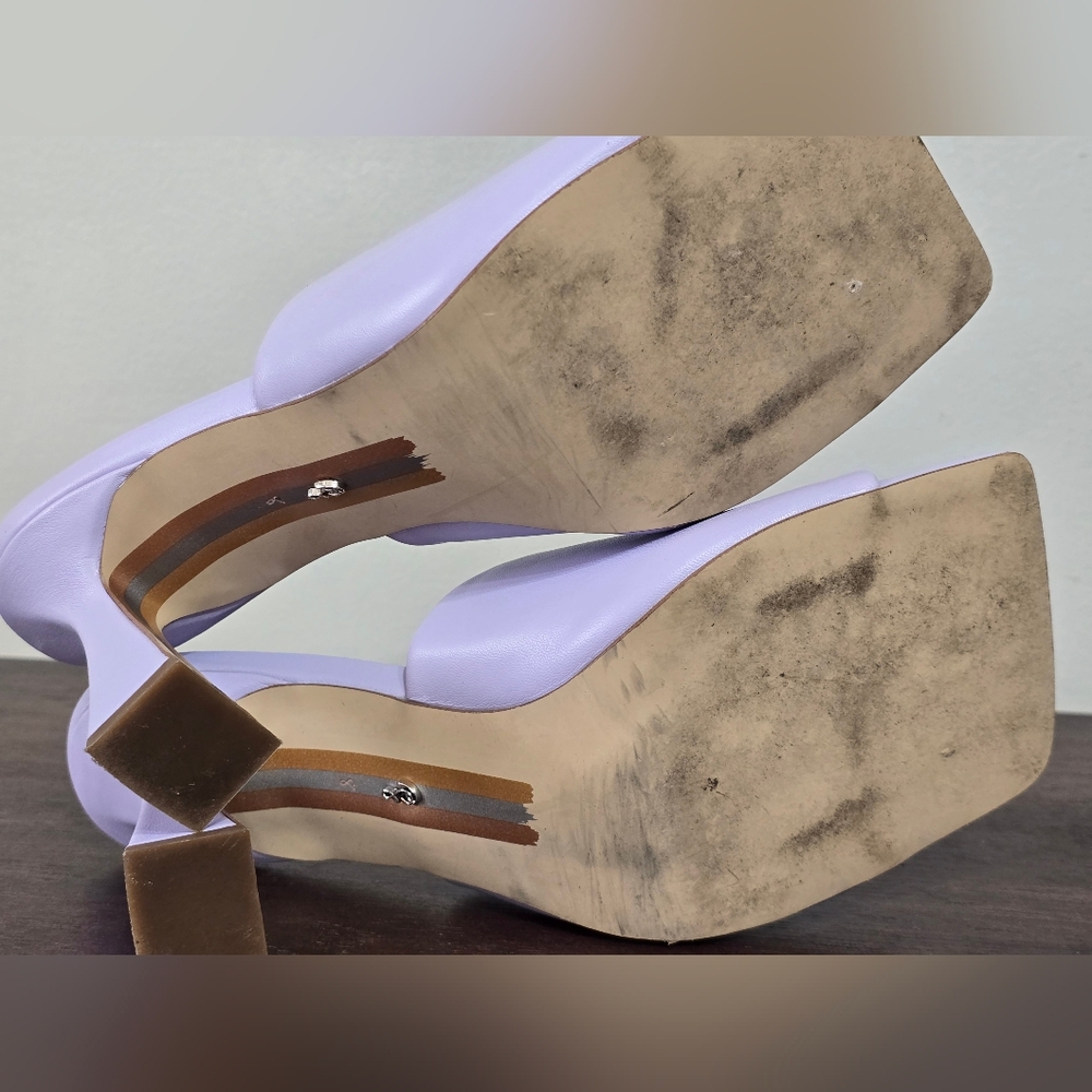 Sam Edelman Carmen Leather Slip-on Heels Women's Size 8M - Picture 12 of 13